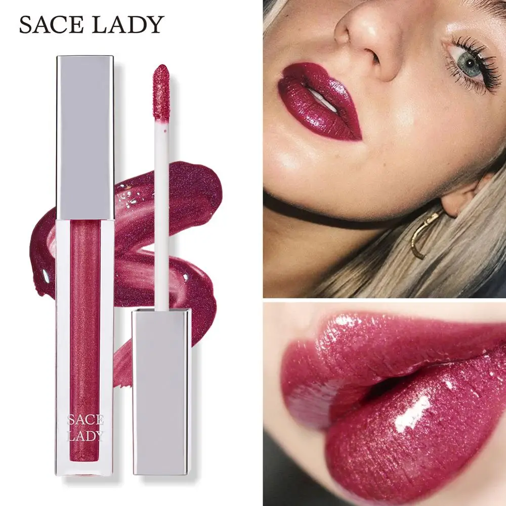 SACE LADY блеск для губ тату Макияж кристалл долговечная жидкая помада зеркальный