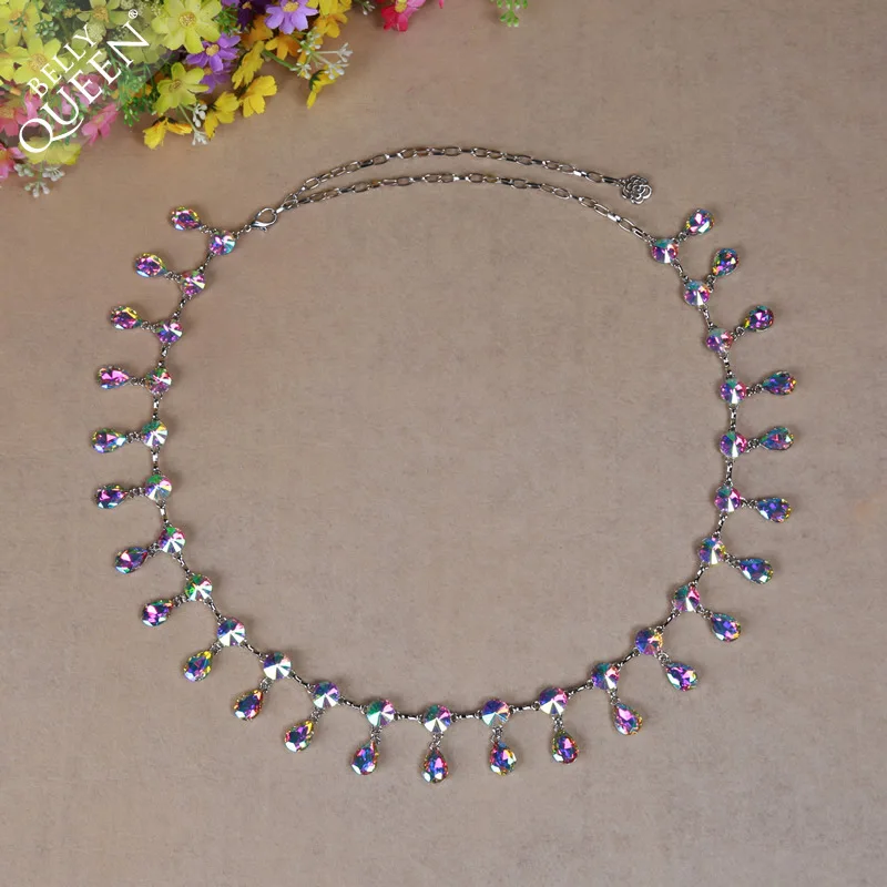 Belly Dance Costume Jewelry Crystal Rhinestones Belt Belly Dance Waist