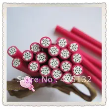 A-22 100 шт 5 мм круглая форма фруктовый тростник причудливый дизайн ногтей Полимерная глина трость