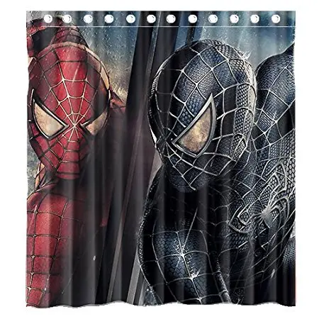 Salle de bains Rideaux De Douche Film Spiderman 4 Art 180x180 cm ... Salle de bains Rideaux De Douche Film Spiderman 4 Art 180x180 cm ...