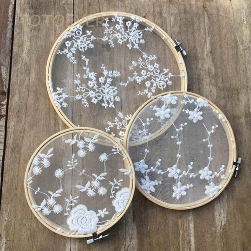 3 шт./компл. винтажные хлопковые вышитые белые кружевные искусственные