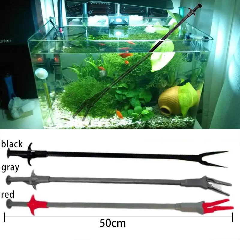 Аквариум зажимы клип аквариум 50 см Аквариум пинцет удлиненные растения Прямая аквариум очищающий зажим питьевой