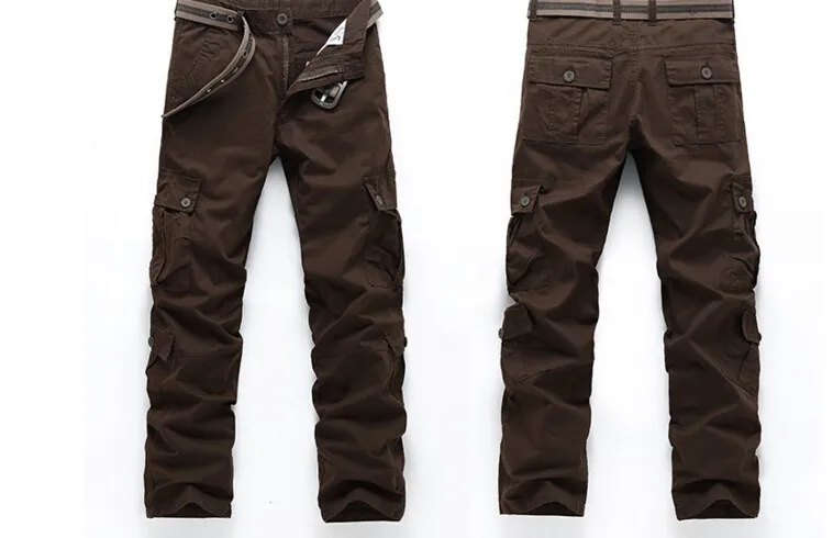 Брендовые мужские Модные Военные Брюки карго с несколькими карманами, мешковатые мужские брюки, повседневные брюки, комбинезоны, армейские брюки для бега