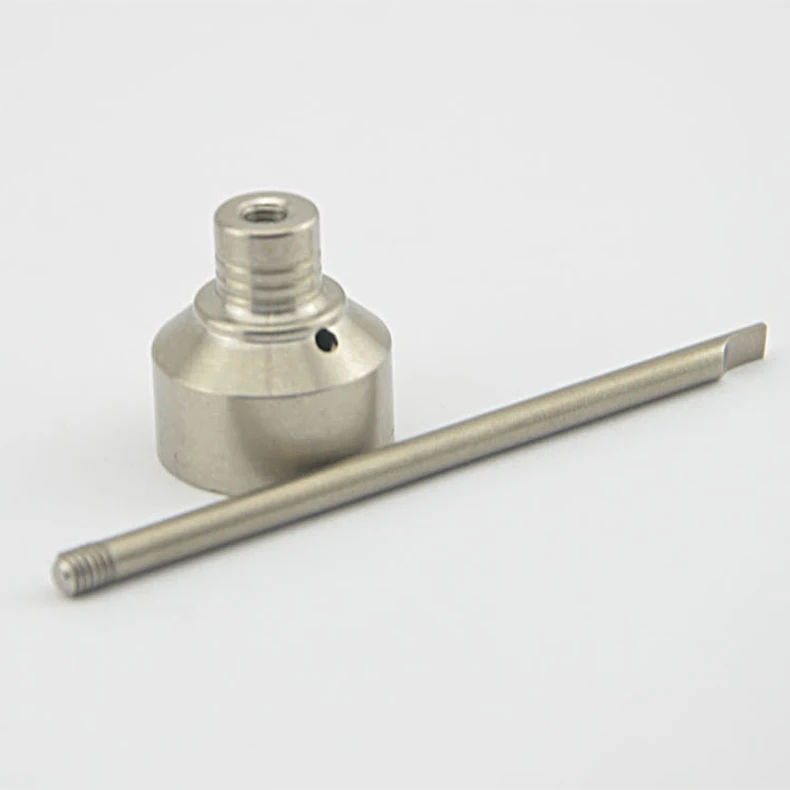 Титановый гвоздь 18 мм карб крышка с одним отверстием 89 Dabber титановый Domeless GR 2