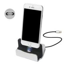Aluminium Magnetic Charger Dock Station for iPhone 7 7 Plus Desktop Charging Sync Data Stand Holder for iPhone 6s 6 Plus 5s 5
