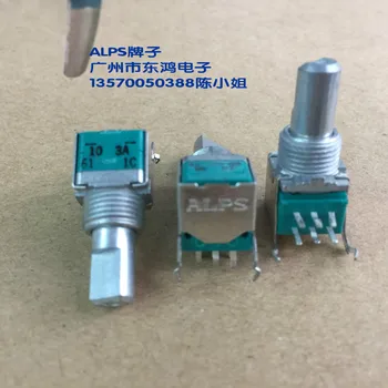 

5PCS/LOT Japanese production type RK09L precision potentiometer, double A10K axis, long 15mm volume potentiometer