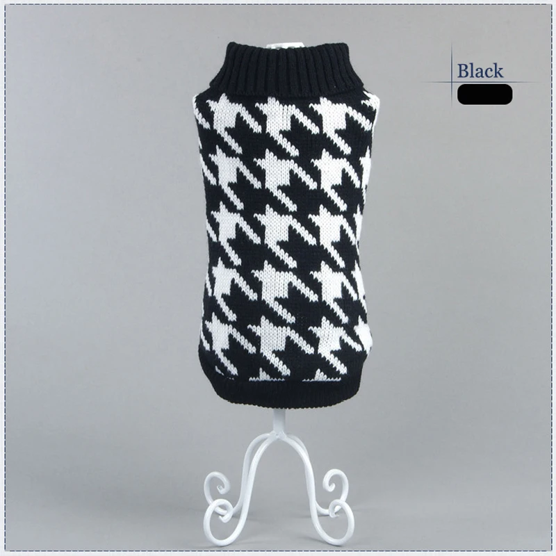 

Black Red Pet Dog Sweater Clothing Design Small Puppy Autumn Winter Dog Clothes for Dogs Wholesale&Dropping 2 Color 5 Size