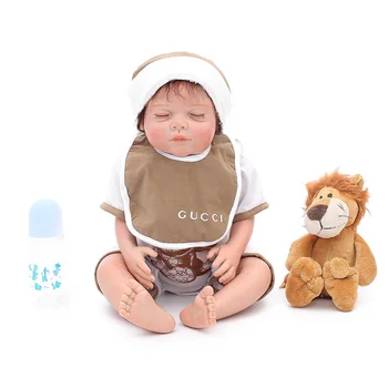 

20 Inch 50cm realistic Silicone Reborn Baby boy Dolls fake babies alive Newborn Baby sleeping bebe Doll reborn menino gift toys