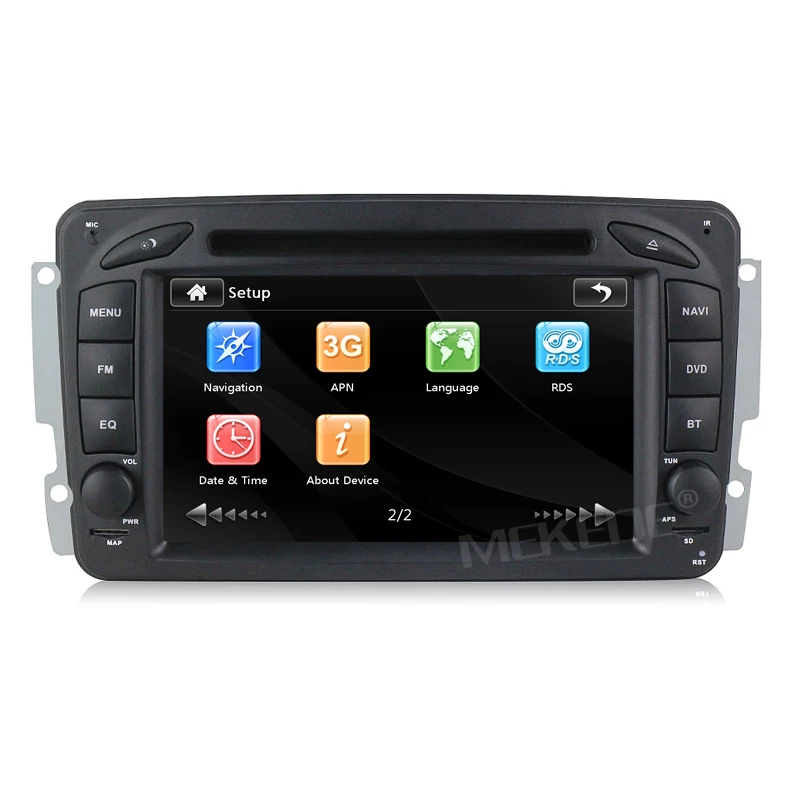 Sale MEKEDE 2din 7 inch CAR DVD PLAYER For Mercedes Benz W209 W203 W168 M ML W163 W463 Viano W639 Vito Vaneo  GPS BT Radio USB SD 14