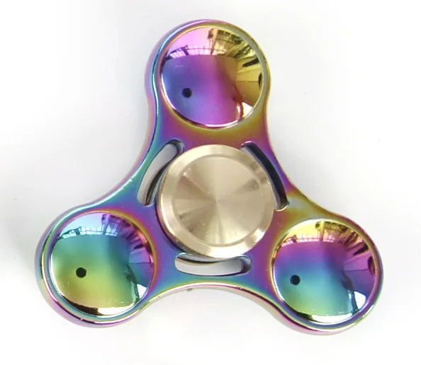 Красочная Горячая EDC Tri-Spinner игрушка, Спиннер для детей аутизм и Снятие напряжения ручной Спиннер - Цвет: 4