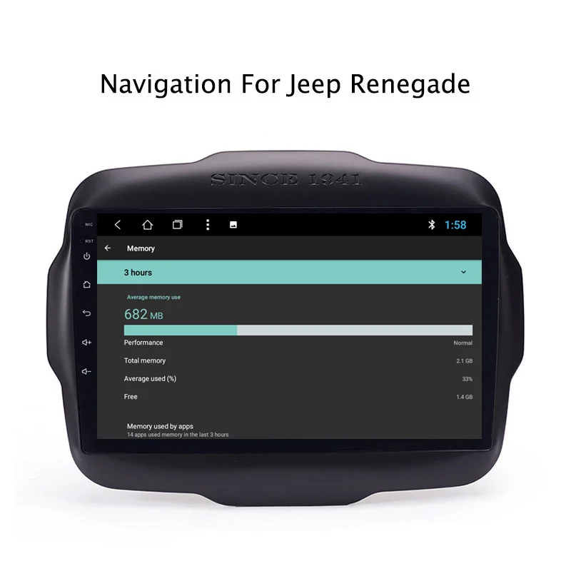 Excellent NAVITOPIA 9inch 2G RAM 32G ROM Android 8.1 Car DVD Multimedia GPS Navigation for Jeep Renegade 2016 8