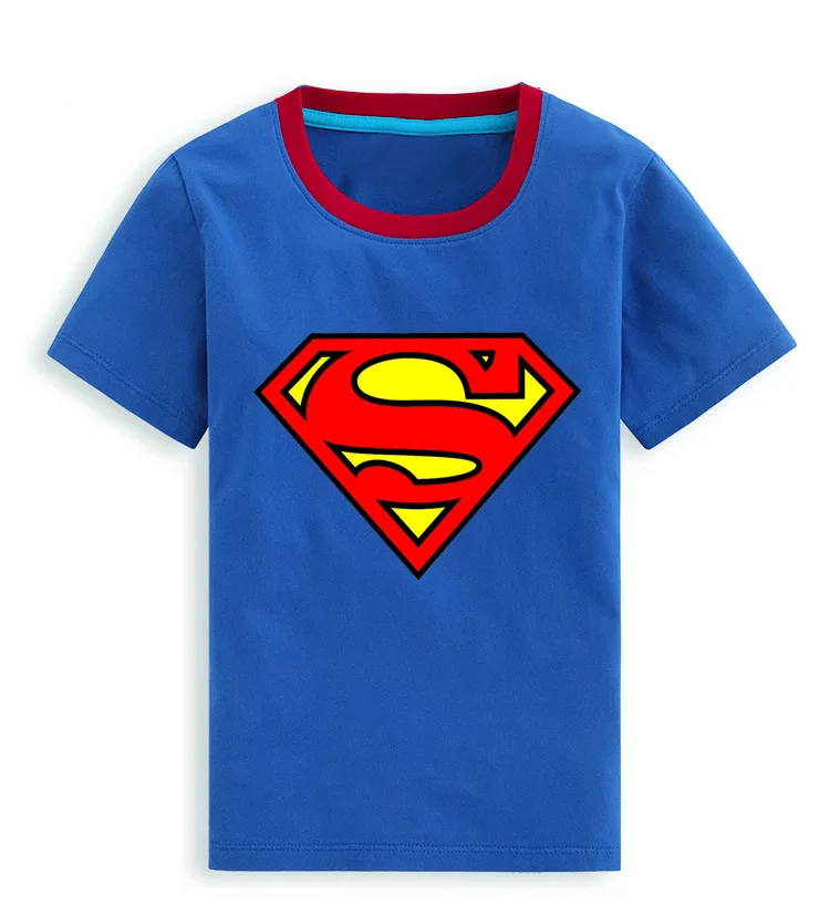 

2015 new fashion Superman T Shirt cute clothes boy's and girl's casual O neck short sleeve t-shirts for kids Cotton tees