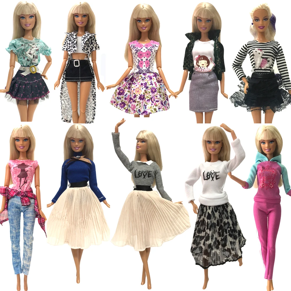 NK offre spéciale nouvelle robe de poupée belle à la main fête vêtements robe de mode pour Barbie Noble poupée enfant copines cadeau JJ