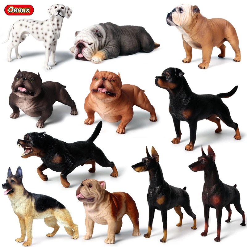 Oenux 犬のアクションフィギュア リアルな動物のモデル ドベルマン ピンチャシャ ロテリン ダマスカラ Action Figures Aliexpress