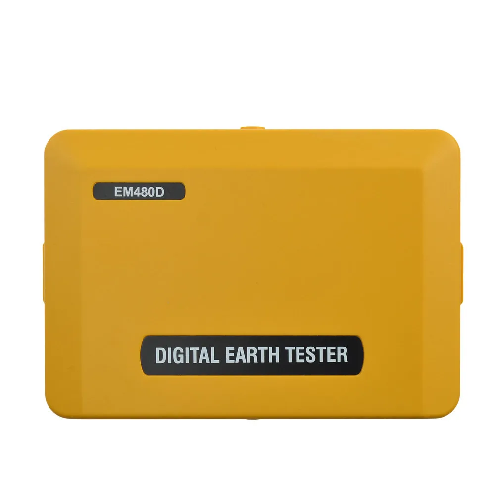 Digital Handheld Resistance Tester EM480D Portable High Sensitivity Digital Earth Grounding Resistance Tester Electrical Meter with LCD Backlight