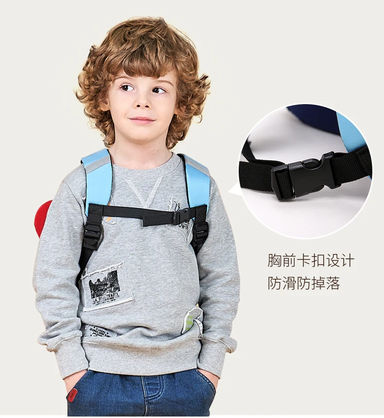 Детский Школьный рюкзак для мальчиков 1-3-6 лет, милый рюкзак для девочек с защитой от потери, детский рюкзак