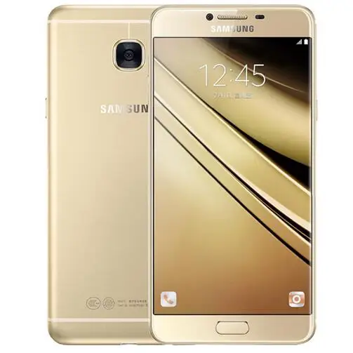 samsung Galaxy C7 C7000, 5,7 дюймов, 4 Гб ram, 64 ГБ ram, 16,0 Мп, LTE, 4G, четыре ядра, 3300 мАч, две sim-карты, Android 6,0, мобильный телефон - Цвет: Золотой