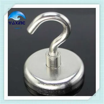 

68KG Pull Force Dia42mm Magnet Super Heavy Magnetic Hook Holder Neodymium Magnet Strong Permanent Home Kitchen Wall magnet