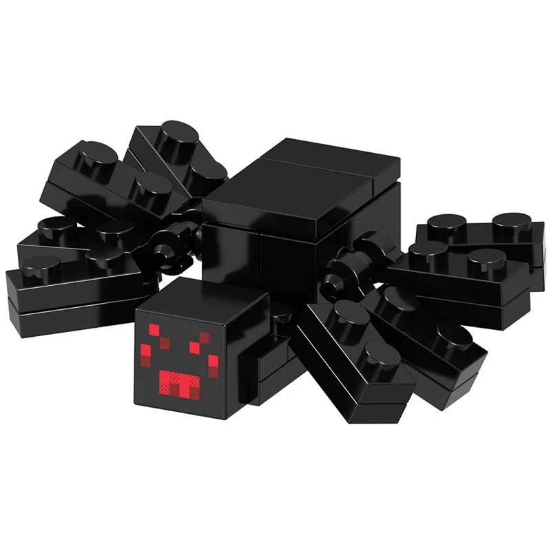 8pcs/set Mini Animal Series Compatible Legoinglys Minecrafted Animal Horses Ghast Spider Donkey Polar Bear Building Blocks Toys 8pcs/set Mini Animal Series Compatible Legoinglys Minecrafted Animal Horses Ghast Spider Donkey Polar Bear Building Blocks Toys