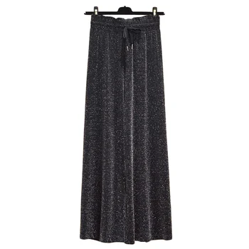 

Summer New Plus size Nine Points Pants Women loose Wide leg pants Women's Korean Casual Wide tube Trousers Tide 100KG 4XL F408