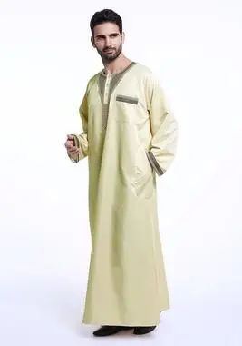 

Islamic Muslim Costume Boy Kaftan Jubba Thobe Middle Eastern Muslim Kaftan Long Styles Kaftan Boy Performance Robe Set