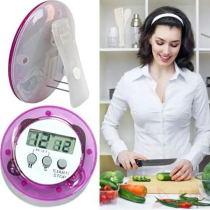

LCD Digital Kitchen Countdown Magnetic Timer Back Stand Cooking Timer Count UP Alarm Clock Kitchen Gadgets Cooking Tools