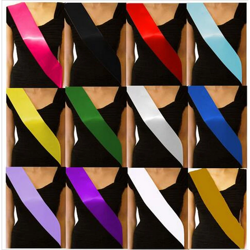 

Cheap Basic Plain Blank Hen Party Sashes Diy Satin Ribbon Make Your Own