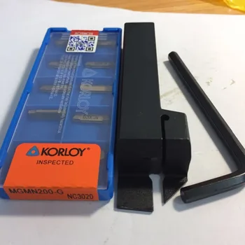 

1pc MGEHR 1616-2 External Grooving Tool Holder+10PCS MGMN200-G NC3020