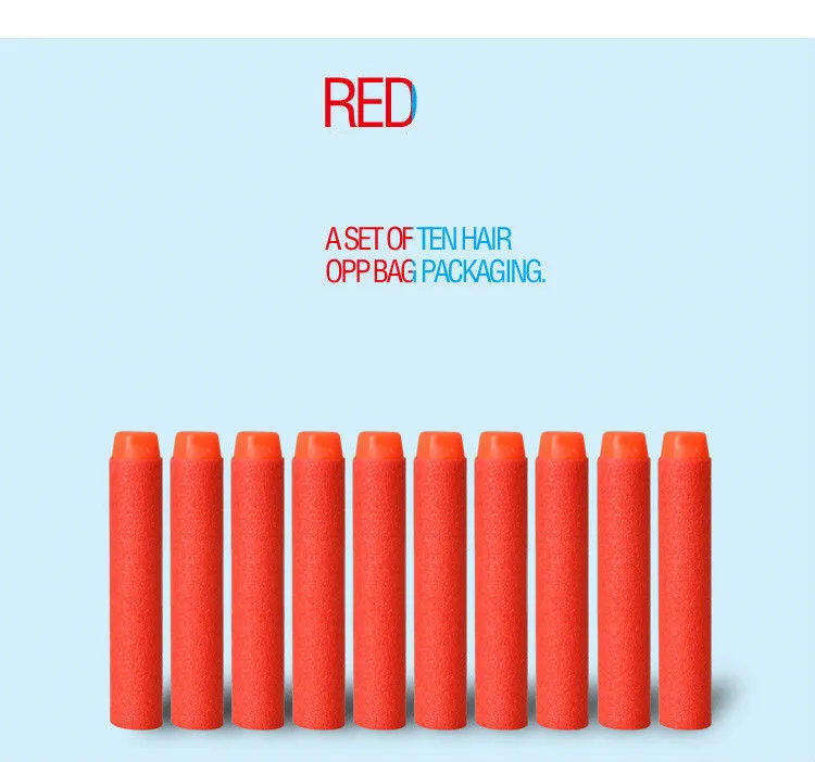 100 pcs Fluorescence Dart Refills Universal Standard Round Head Hollow Foam Bullets for Nerf Toy Gun