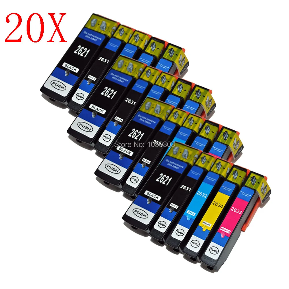 20x T2621 Ink Cartridge Compatible for Epson XP600/XP 600/XP600 XP610