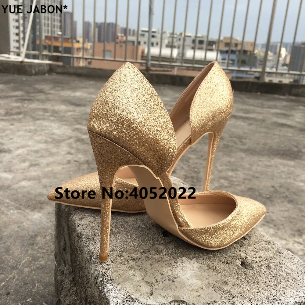 champagne pointed heels