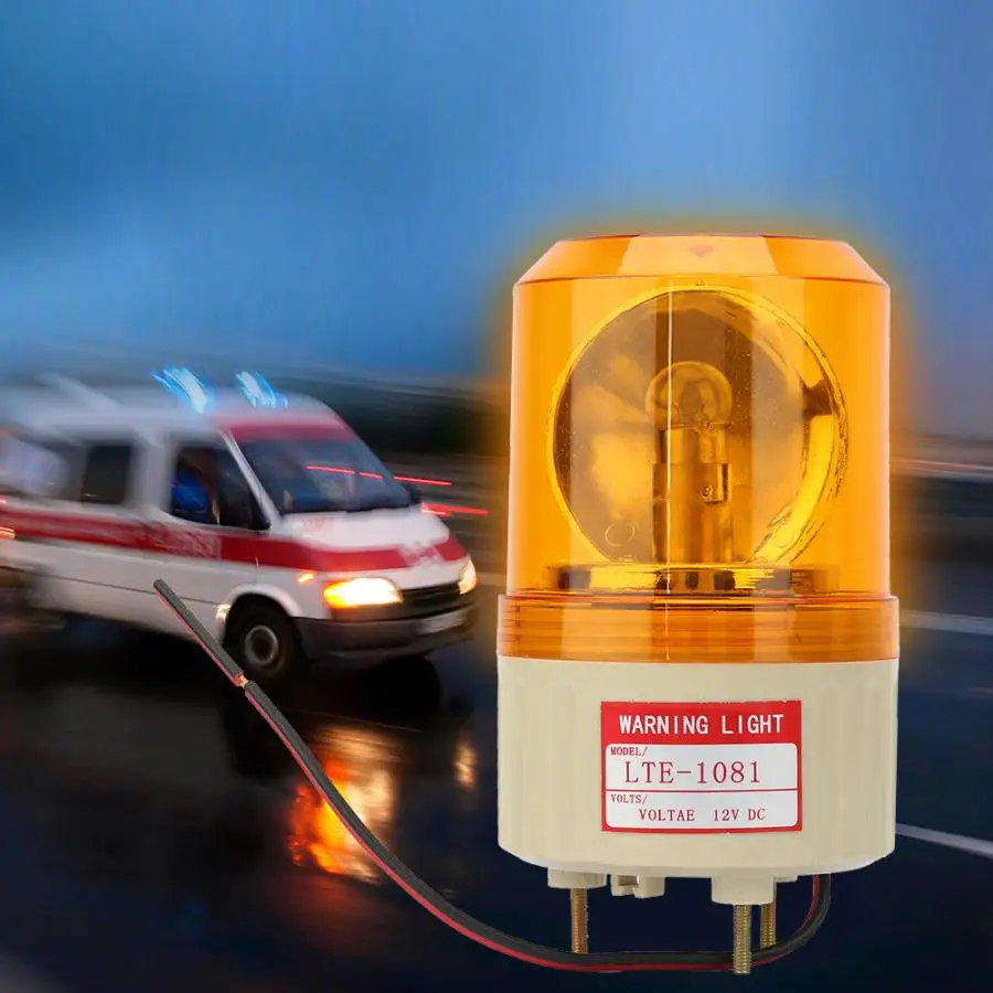 

DC 12V Flash Rotary Warning Light Alarm Lamp Factory Construction warning light strobe