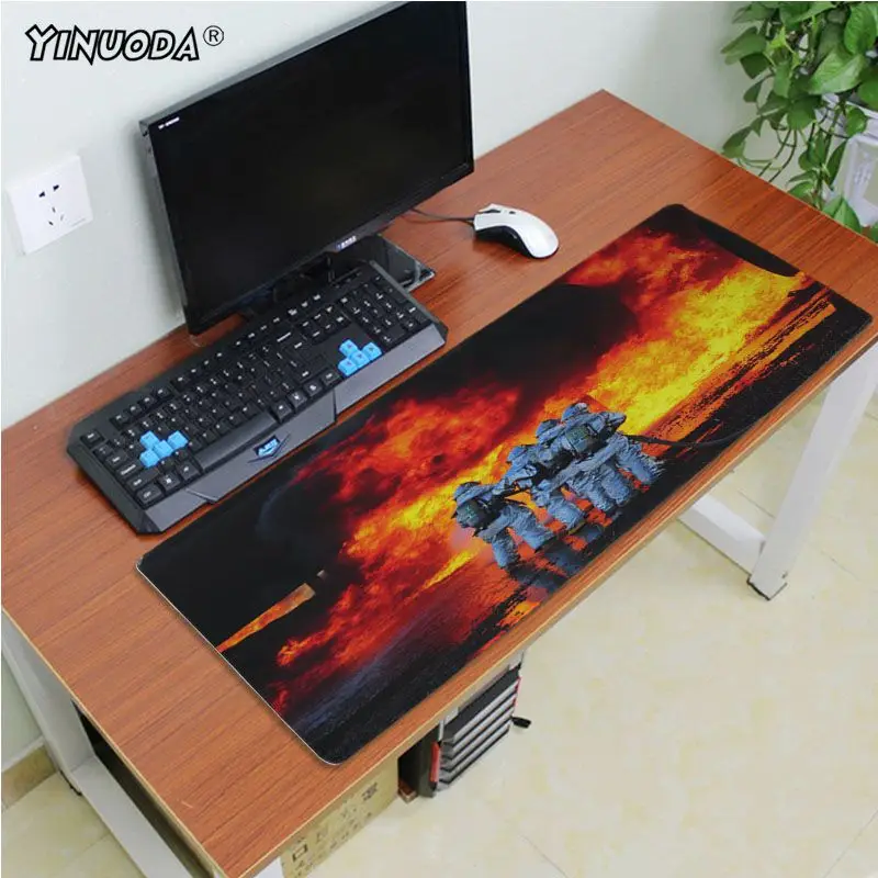 Yinuoda пожарный игр или офисных мышей игровые коврики Размеры 30x60 см и 40x90 см игр коврики - Цвет: Lockedge 40X90cm