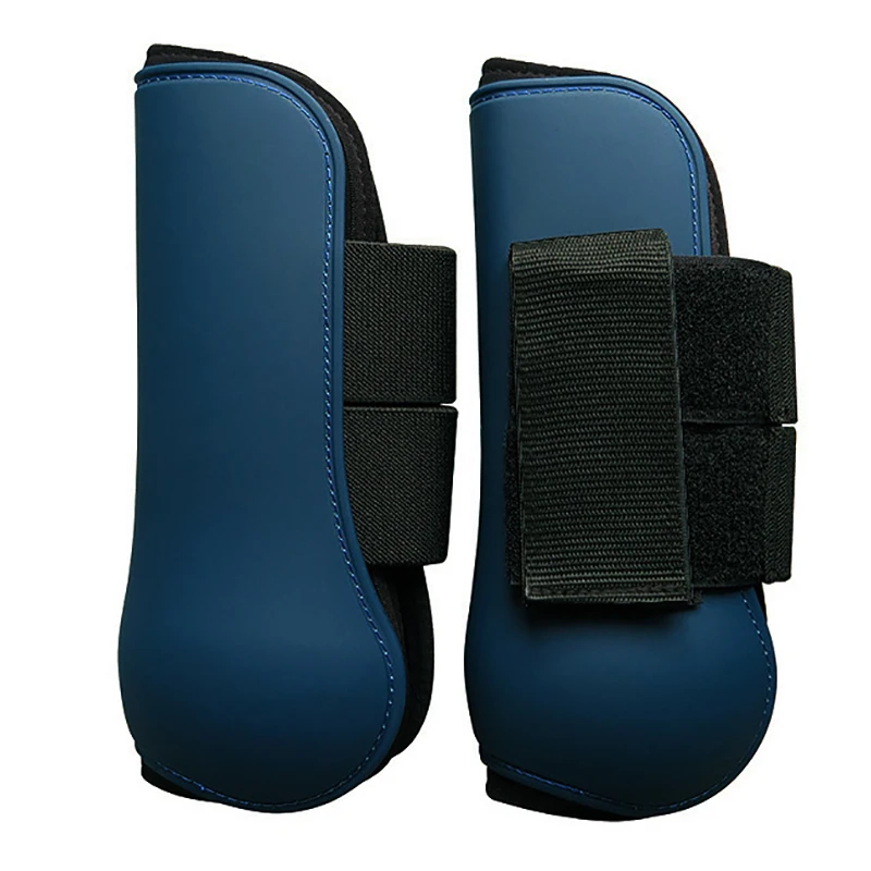 

Horse Boots PU Tendon Protectors Front Hind Leg Boots Protection Neoprene Horse Riding Equipment Lightweight Equestrian