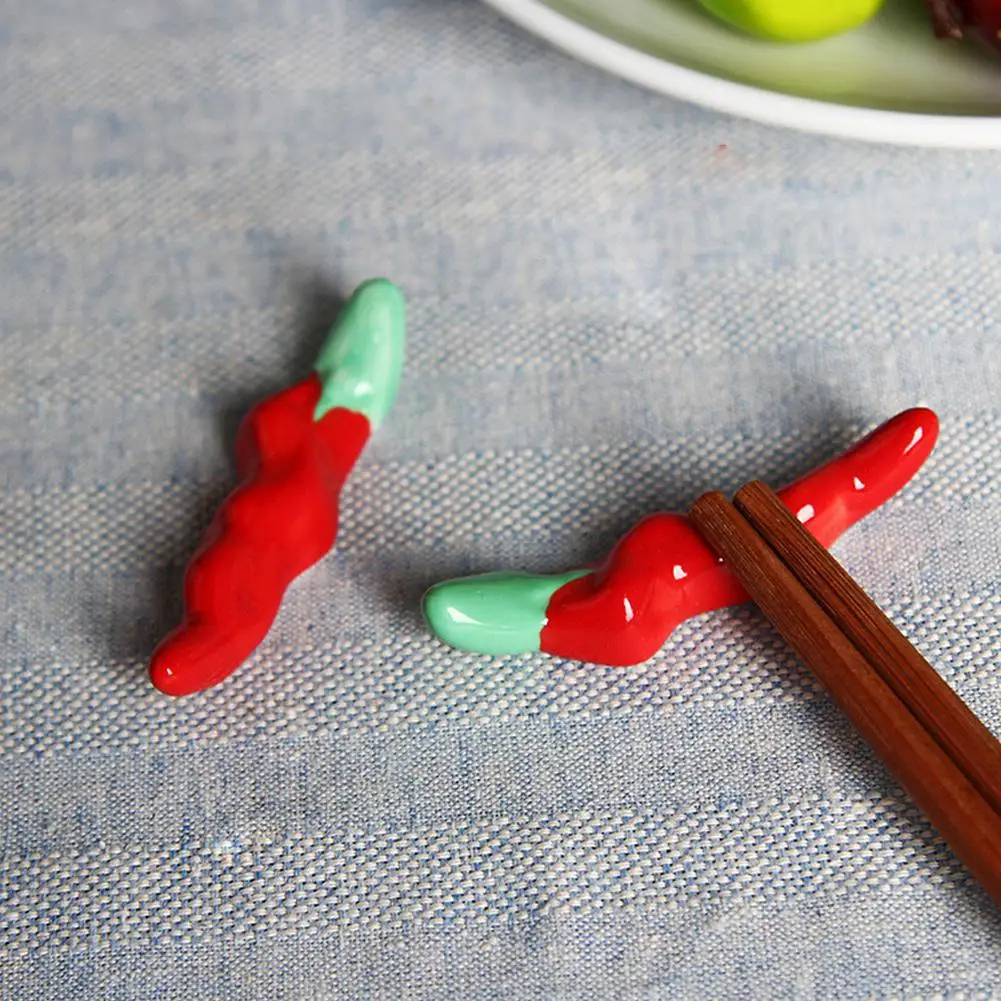 

Cute Chilli/Crab Shape Eco-friendly Ceramic Chopstick Rest