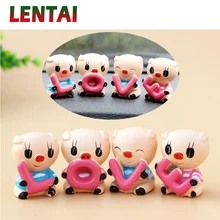 LENTAI 1 комплект автомобиль смолы; Симпатичные тапочки с узором в виде поросенка для укладки волос украшение для Ford Focus 2 3 Fiesta Mondeo MK4 Ranger Защитные чехлы для сидений, сшитые специально для Toyota Corolla chr RAV4 yaris