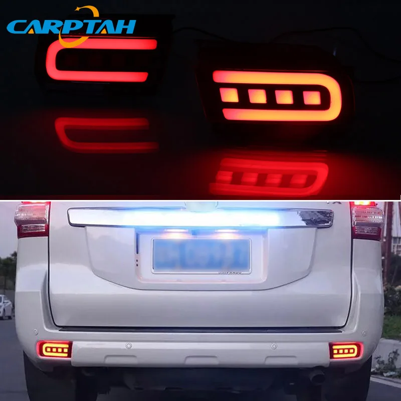 2 шт. светодиодный задний противотуманный фонарь для Toyota Land Cruise Prado 150 FJ150 водить