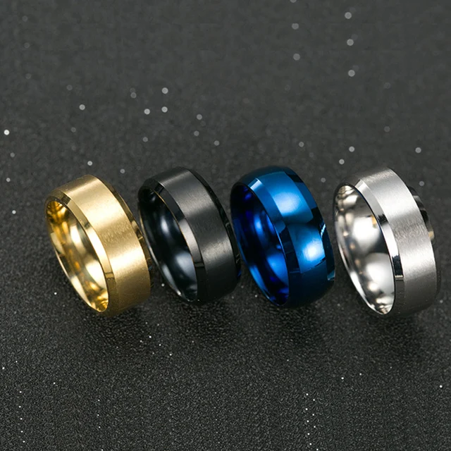 New personality Simple stainless steel Tungsten steel ring 8mm high quality Brus New personality Simple stainless steel Tungsten steel ring 8mm high quality Brus