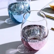 Бытовая Скандинавская стеклянная чашка звезда Ночная кружка для живота вода пива чашка для молока бикьерка в vetro per stelle nordiche RT99