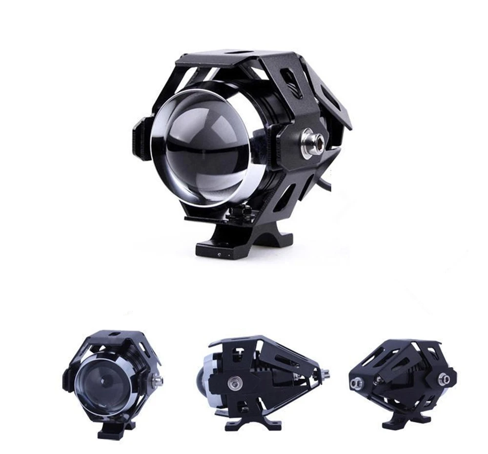 U5/U7 белый moto rcycle фары вспомогательная лампа led rbike прожектор аксессуары 12 V DRL пятно