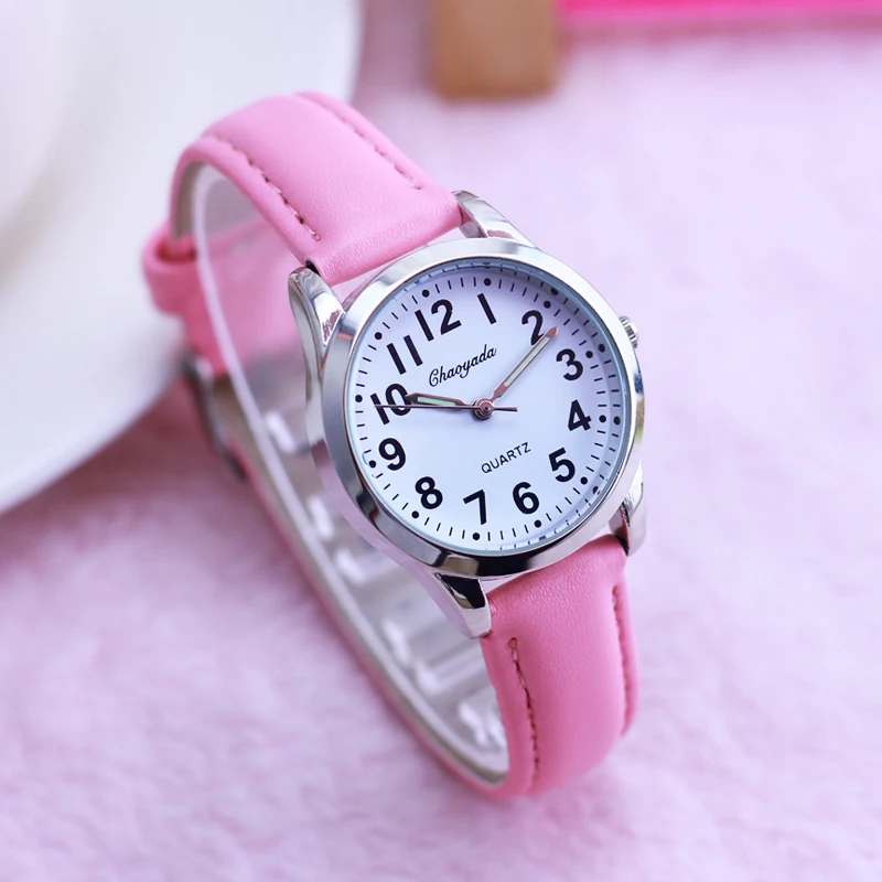 2022 CYD hot seller children boys girls quarzt wristwatches students small learning time electronic watches kids sports clock