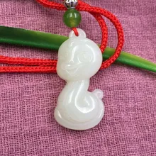 Hetian jade Знак зодиака «Змея» кулон для гурманов Новая версия мультфильма