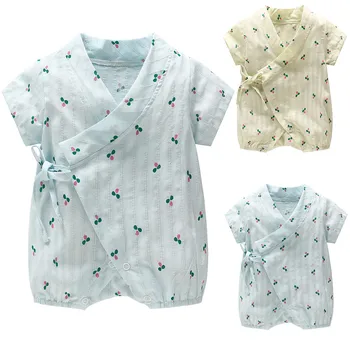 

New Newborn baby Boy Girl rompers Infant short Toddler Yarn Robe Kimono jumpsuit suit Top clothes clothing одежда для пупсов