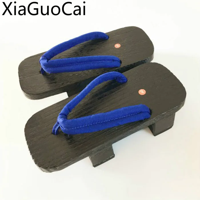 

Summer MensTwo-tooth Wooden Sandals Shoes Japanese Gentleman Wood Slippers for Men Indoor Shoes Flip-flop for Male