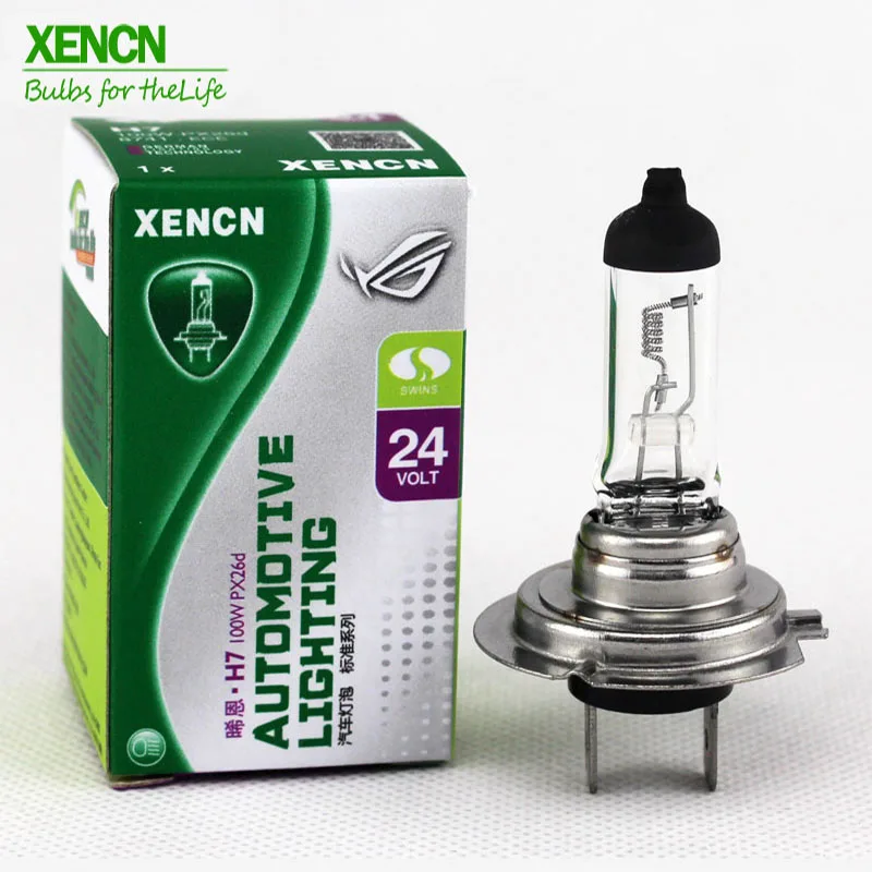 XENCN H7 PX26d 24 в 100 Вт 3200 к прозрачная серия внедорожный стандартный грузовик головной светильник галогенная лампа УФ кварцевые автомобильные лампы для грузовиков 2 шт