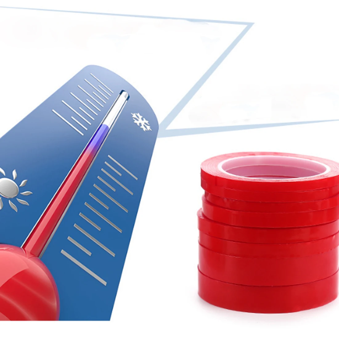 

Dewtreetali New Arrival 3m Red Double Sided Adhesive Tape High Strength Acrylic Gel Transparent No Traces Sticker for Car Auto I