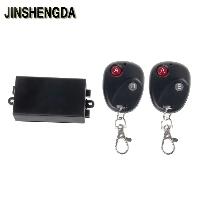 

JINSHENGDA Remote Control Switch Receiver AC 220V 10A 315MHz Wireless Relay Remote Control Switch Receiver 2x LED Transmitter