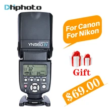 YONGNUO YN560 IV YN560IV Universel Sans Fil Maître Esclave Flash Speedlite pour Nikon Canon Olympus Pentax DSLR Caméra 4 Cadeaux Gratuits