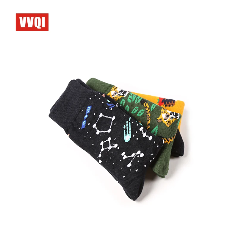 VVQI ins 5pairs harajuku kawaii wonen socks Cartoon animals Tiger hedgehog North Star cute socks streetwear korean funny socks