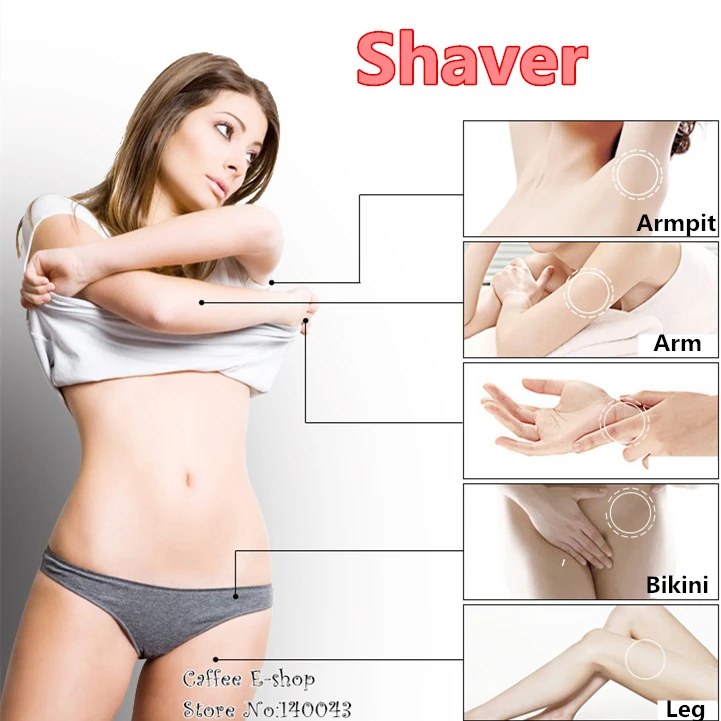 Woman shaving privates